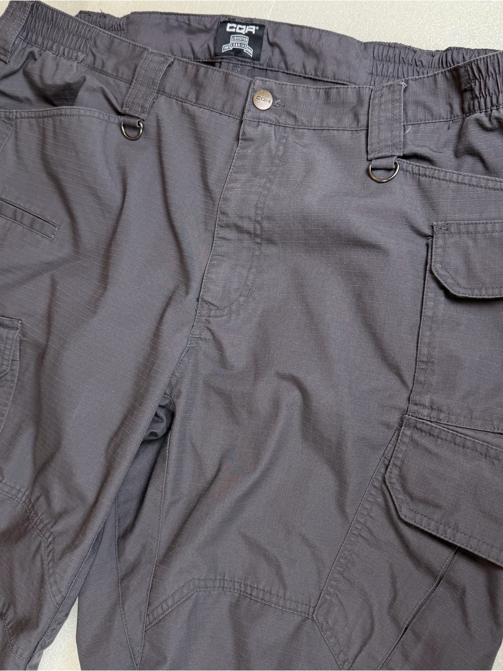 CQR Tactical Cargo Pants Mens 44X32 Charcoal TLP125 Ripstop Workwear Hiking Camp